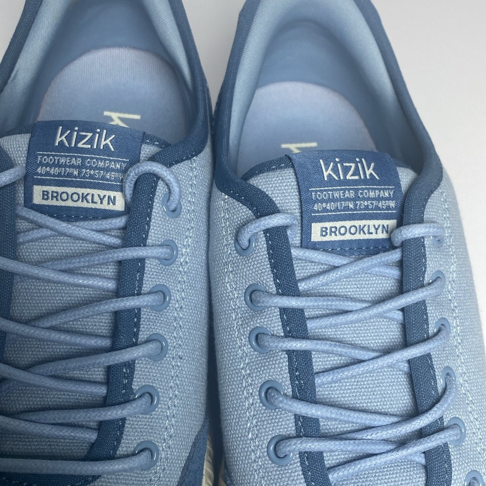 KIZIK Brooklyn Canvas and‎ Suede lace up Sneakers Women's 9.5 Chambray Sky /Blue - Picture 7 of 10